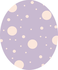 Easter eggs, beautiful garden colors, vector illustration