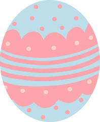 Coloring on eggs on easter day. vector illustration