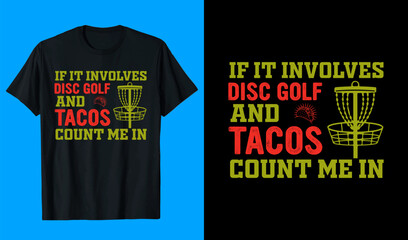 Tacos Disc Golf t-shirt designs