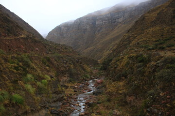 Rural landscape and mountains in northwest Argentina
