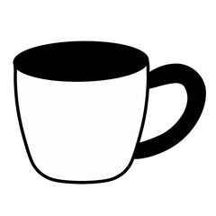 Black and white cup elements