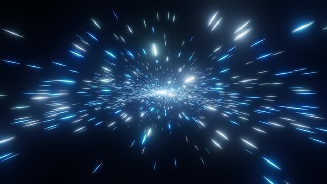 Flying through space in speed of light