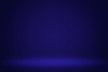 Abstract blue background,Smooth blur background like in a room with spot lights shining on the floor or on the stage,Vector illustration - obrazy, fototapety, plakaty
