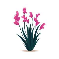 Magic plant of colorful set. Demonstration of the enchantment with this illustration of a colorful magic flowers, beautifully crafted in a captivating design. Vector illustration.