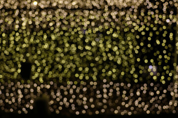 Bokeh of yellow light background