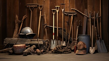 rake old farm tools
