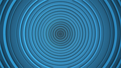 Dark Blue circles wallpaper, round shape tunnel texture, empty space , blank backdrop. Abstract technology motion background