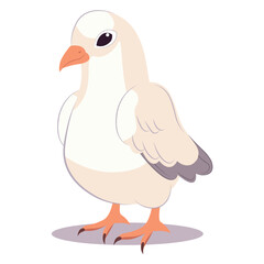 Dove of colorful set. This illustration brings the beauty of a street dove to vivid life through its colorful depiction, adding a touch of whimsy and elegance. Vector illustration.