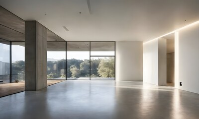 Obraz premium Elegant Simplicity: Discovering the Beauty of a Creative Minimalist Room