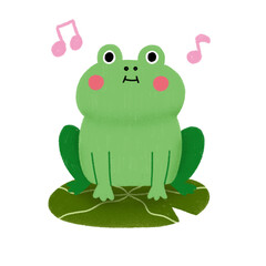 Handdrawn Animal Illustration - Frog