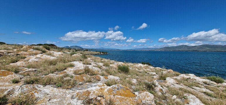 lake sevan armenia and wavy water surface