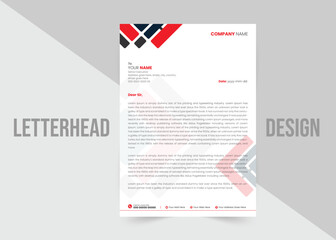 Creative corporate letterhead layout design