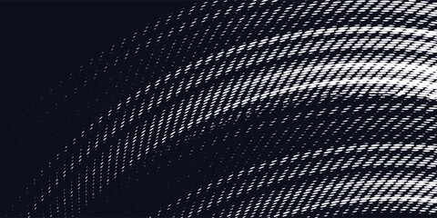titik titik abstrak terhubung dengan garis gradien dan desain garis gelombang rumit estetika, konsep teknologi koneksi data besar. ilustrator vektor