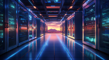 Data center server room