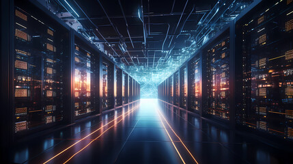 Fototapeta premium Data center server room