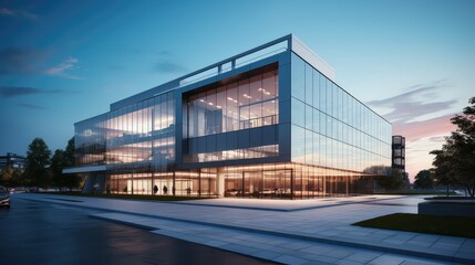 Fototapeta na wymiar architecture office building modern