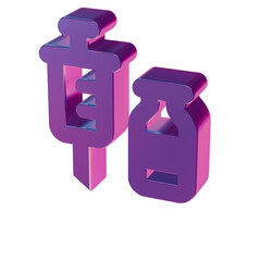 Beautiful abstract illustrations Blue Vaccines symbol icons