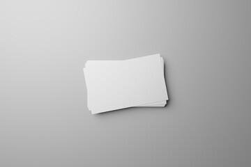 Businesscard mockup（真俯瞰名刺複数枚 ／ 薄グレー背景モックアップ）	
