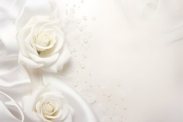wedding background with flowers, place for text, delicate tones, aesthetic