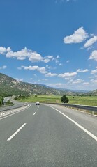 Fototapeta premium turkish landscape and perfect highways