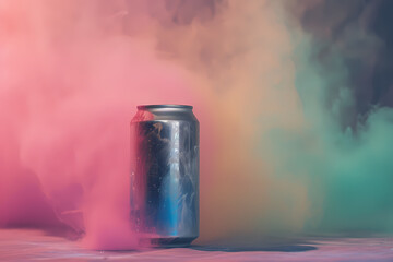 Explosion of smoke, creative colors, can. Ai Genereted