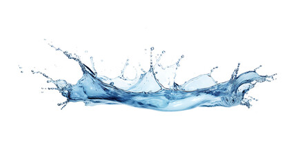  water splash isolated on white.