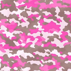 Military camouflage seamless pattern background. Pink camouflage pattern background.