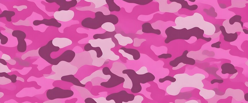 Pink military camouflage seamless pattern background banner. Camouflage pattern background.