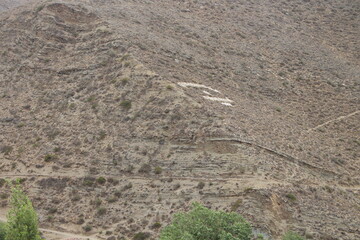 Rural landscape and mountains in northwest Argentina