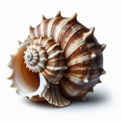 Obraz premium Shell of Cypraecassis Rufa or Bull Mouth Helmet is a species of sea snail, marine gastropod mollusk in the family