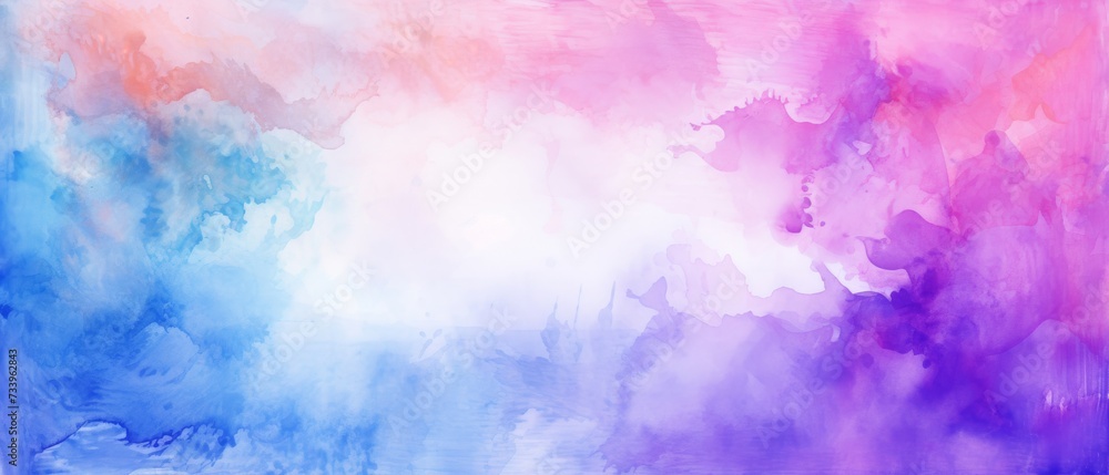 Poster abstract colorful color painting illustration background texture - frame made of watercolor splashes