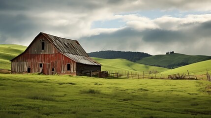 Fototapeta premium crops farm barn
