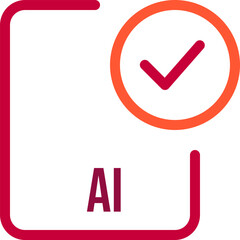 AI File icon with checked mark