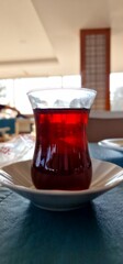 having turkish tea for breakfast