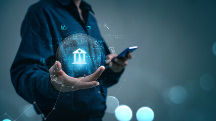 finance and banking ideas. Male executive with experience in global banking, stock and mutual fund investing, and retirement planning. Business strategy, networking, and blockchain.