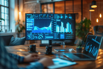 Businessmen meeting in the office Work with project planning documents on the conference table.