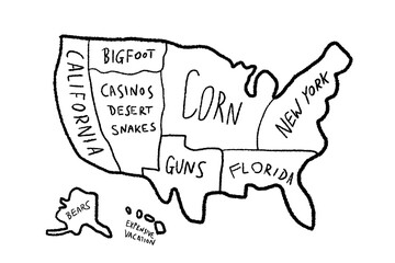 America according to Europeans - meme map