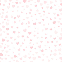 Heart confetti pink seamless texture