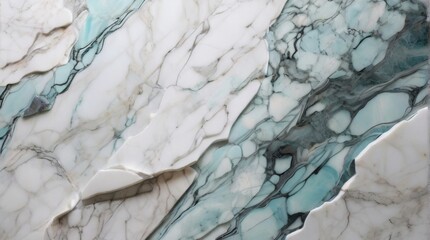 White and turquoise marble textured background