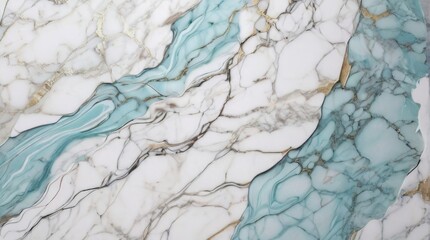 White and turquoise marble textured background