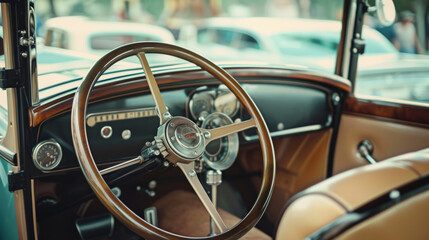 Vintage Vibes, Classic Car Show with Retro Vehicles
