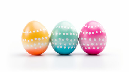 Classical Easter backgroud with eggs and flowers