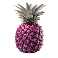 pineapple fruit on isolated transparent background