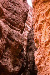 Pingshan Lake Grand Canyon, Zhangye City, Gansu Province - rock formation canyon landscape under clear sky