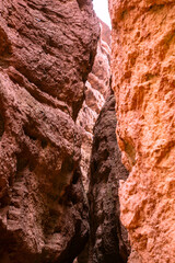 Pingshan Lake Grand Canyon, Zhangye City, Gansu Province - rock formation canyon landscape under clear sky