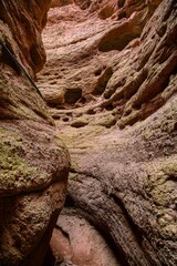 Pingshan Lake Grand Canyon, Zhangye City, Gansu Province - rock formation canyon landscape under clear sky