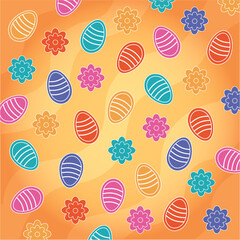 Easter pattern flat