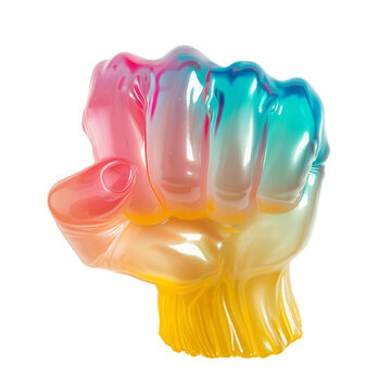 jelly fist, PNG image, transparent background.