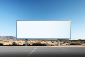 Fototapeta premium Large billboard advertisement mockup on modern building exterior