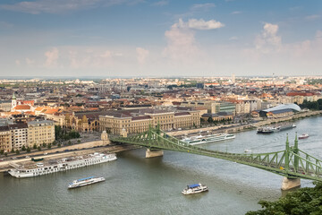 Panorama of Budapest. - 733982042